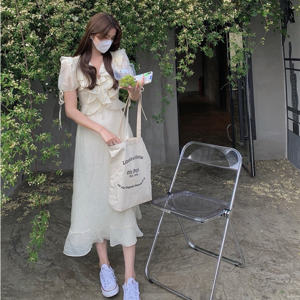 Beach Holiday Fairy Korean Long dress